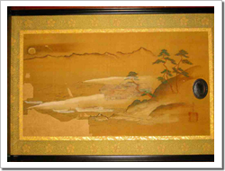 絹本著色源氏物語明石之巻襖絵